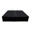 Ver imagem 5 de Cama Box Baú Queen Bipartido Homequeen Corino Preto 41x158x198