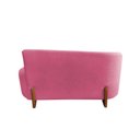 Ver imagem 6 de Namoradeira Sofá Feijão Lounge Orgânica Veludo Rosa