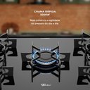 Ver imagem 6 de Fogão de Piso a Gás Fischer Fit Line Trempe Iron 5 Bocas 95 Litros Bivolt Silver