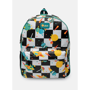 Mochila Puket sem Rodinha Space Food:verde Agua /un