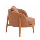 Ver imagem 5 de Poltrona Lume Courino Caramelo - Sallar Home