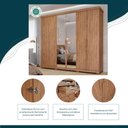 Ver imagem 4 de Guarda Roupa Copacabana 6 Portas Espelho e Pés MDF