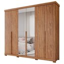 Ver imagem 2 de Guarda Roupa Copacabana 6 Portas Espelho e Pés MDF