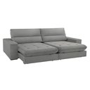 Ver imagem 5 de Sofá Aspem Linho 02 Módulos de 120cm B25cm Meu Sofá Online A230 Linho Cinza