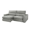 Ver imagem 6 de Sofá Aspem Linho 02 Módulos de 120cm B25cm Meu Sofá Online A230 Linho Cinza
