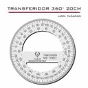 Ver imagem 1 de Transferidor 360 20cm Transp Acrílico Desenho Técnico Fenix