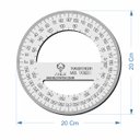 Ver imagem 5 de Transferidor 360 20cm Transp Acrílico Desenho Técnico Fenix