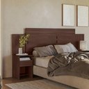 Ver imagem 2 de Jogo Guarda Roupa 8 Portas e Cabeceira Houen Cafe Touch