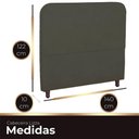 Ver imagem 7 de Cabeceira Casal Estofada para Cama Box Lizza Veludo Cor Tabaco