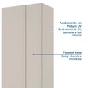 Ver imagem 6 de Guarda Roupa Modular Canto Linear Porta Lisa Samambaia CabeCasa MadeiraOriginals Offwhite