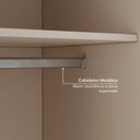 Ver mais imagens de Guarda Roupa Modular Canto Linear Porta Lisa Samambaia CabeCasa MadeiraOriginals Offwhite