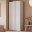 Ver imagem 1 de Guarda Roupa Modular Canto Linear Porta Lisa Samambaia CabeCasa MadeiraOriginals Offwhite