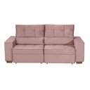 Ver imagem 2 de Sofá Baú San Marino Retrátil e Reclinável 3 Lugares 220cm Veludo Sofatec