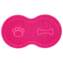 Ver imagem 1 de Tapete Pet Comedouro Vinílico Cão 46x26cm Rosa Uzoo