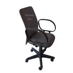 Cadeira Diretor Giratória - Braço Fixo - Mecanismo Relax- Tecido Suede Cinza - 2
