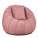 Ver imagem 3 de Kit 02 Poltronas Concha Almofada Base Arco Giratória Veludo Cor:rosa