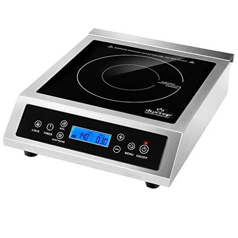 Duxtop Fogão de Indução Portátil Profissional 1800w, Sensor Touch, Lcd