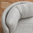 Ver imagem 5 de Poltrona Giratória com Retorno Estofada Design Orgânico Lizzy Espresso Móveis