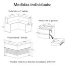 Ver imagem 3 de Balcão para Atendimento Recepção 295,4cm x 147,7cm com 4 Gavetas Artany