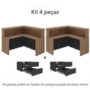 Ver imagem 5 de Balcão para Atendimento Recepção 295,4cm x 147,7cm com 4 Gavetas Artany