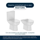 Ver imagem 3 de Tampa de Vaso Acrílico Decorado Smart Transparente P/ Celite