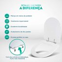 Ver imagem 4 de Tampa de Vaso Acrílico Decorado Smart Transparente P/ Celite