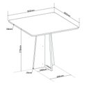 Ver imagem 3 de Conjunto para Sala de Jantar com 4 Cadeiras Absolut Yescasa Preto/Mel