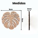 Ver imagem 2 de Conjunto Porta Copos Decorativo de Folha Costela de Adão em MDF 3mm