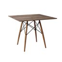 Ver imagem 5 de Jogo de Mesa Eiffel Quadrado Tampo de Madeira 90cm Amêndoa com 4 Cadeiras Katrina Brancao Beg