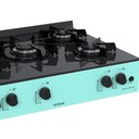 Ver imagem 4 de Fogao de Mesa 5 Bocas Venax Grand Petit Line Verde Gas Glp