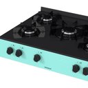 Ver imagem 5 de Fogao de Mesa 5 Bocas Venax Grand Petit Line Verde Gas Glp