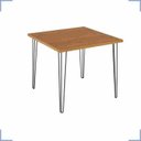 Ver imagem 2 de Mesa De Jantar 90 X 90 Mdp Pé De Ferro 4 Lugares Ametista Rede Móveis
