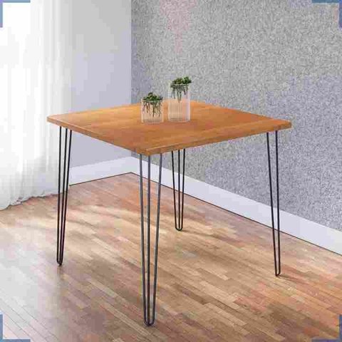 Mesa De Jantar 90 X 90 Mdp Pé De Ferro 4 Lugares Ametista Rede Móveis