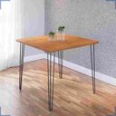 Ver imagem 1 de Mesa De Jantar 90 X 90 Mdp Pé De Ferro 4 Lugares Ametista Rede Móveis