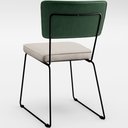 Ver mais imagens de Kit 08 Cadeiras Decorativas Estofada Sala Jantar Allana L02 Facto Verde Musgo Linho Cru - Lyam