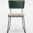 Ver imagem 6 de Kit 08 Cadeiras Decorativas Estofada Sala Jantar Allana L02 Facto Verde Musgo Linho Cru - Lyam