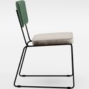 Ver imagem 7 de Kit 08 Cadeiras Decorativas Estofada Sala Jantar Allana L02 Facto Verde Musgo Linho Cru - Lyam