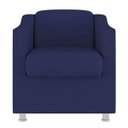 Ver imagem 2 de Kit 10 Poltronas Decorativa Reforçada Recepção Clinica Salão Suede Azul Marinho