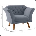 Ver imagem 4 de Conjunto Poltrona para Sala de Recepção Moreira Inca Chumbo