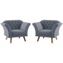 Ver imagem 1 de Conjunto Poltrona para Sala de Recepção Moreira Inca Chumbo
