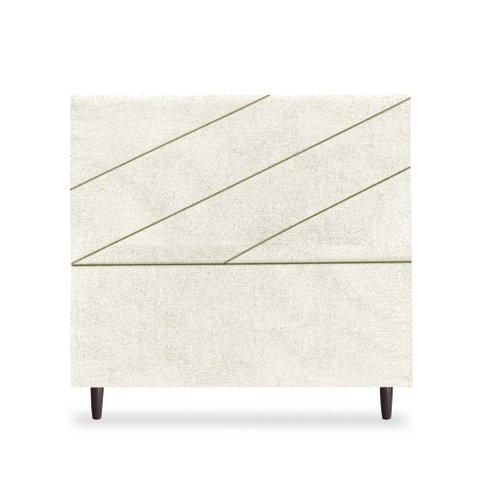 Cabeceira Estofada Queen Cristal 160cm Boucle Bege