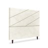 Cabeceira Estofada Queen Cristal 160cm Boucle Bege - 4