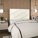 Ver imagem 2 de Cabeceira Estofada Queen Cristal 160cm Boucle Bege
