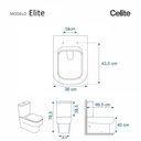 Ver imagem 5 de Assento Sanitário Poliéster para Louça Elite (celite) Aço (reb. Oculto) Branco