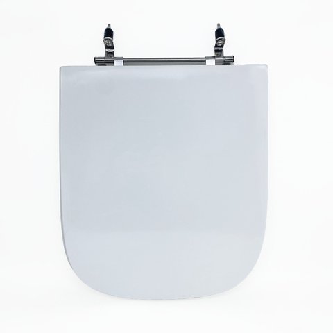 Assento Sanitário Poliéster para Louça Elite (celite) Aço (reb. Oculto) Branco