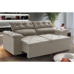 Sofá Compact 150Cm Retrátil, Reclinável Castor 5 Posições com molas Espirais - 2