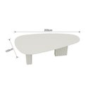 Ver imagem 6 de Mesa com Tampo Orgânico com Vidro Isis Bege/Off White