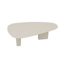Ver imagem 7 de Mesa com Tampo Orgânico com Vidro Isis Bege/Off White