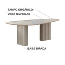 Ver imagem 4 de Mesa com Tampo Orgânico com Vidro Isis