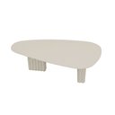 Ver imagem 5 de Mesa com Tampo Orgânico com Vidro Isis Bege/Off White